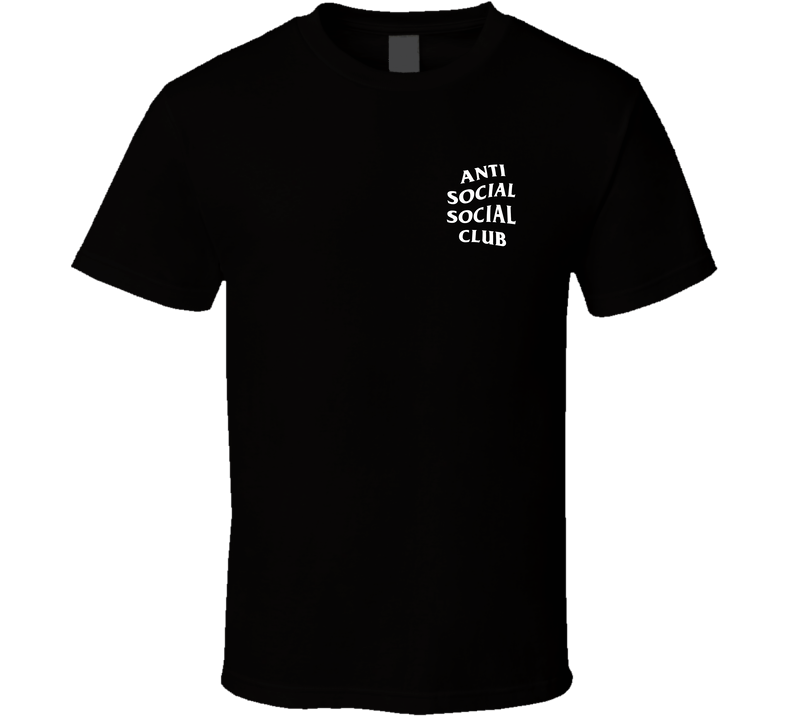 Anti Social Social Club Front Print T Shirt Anti Social Social Club Front Print T Shirt