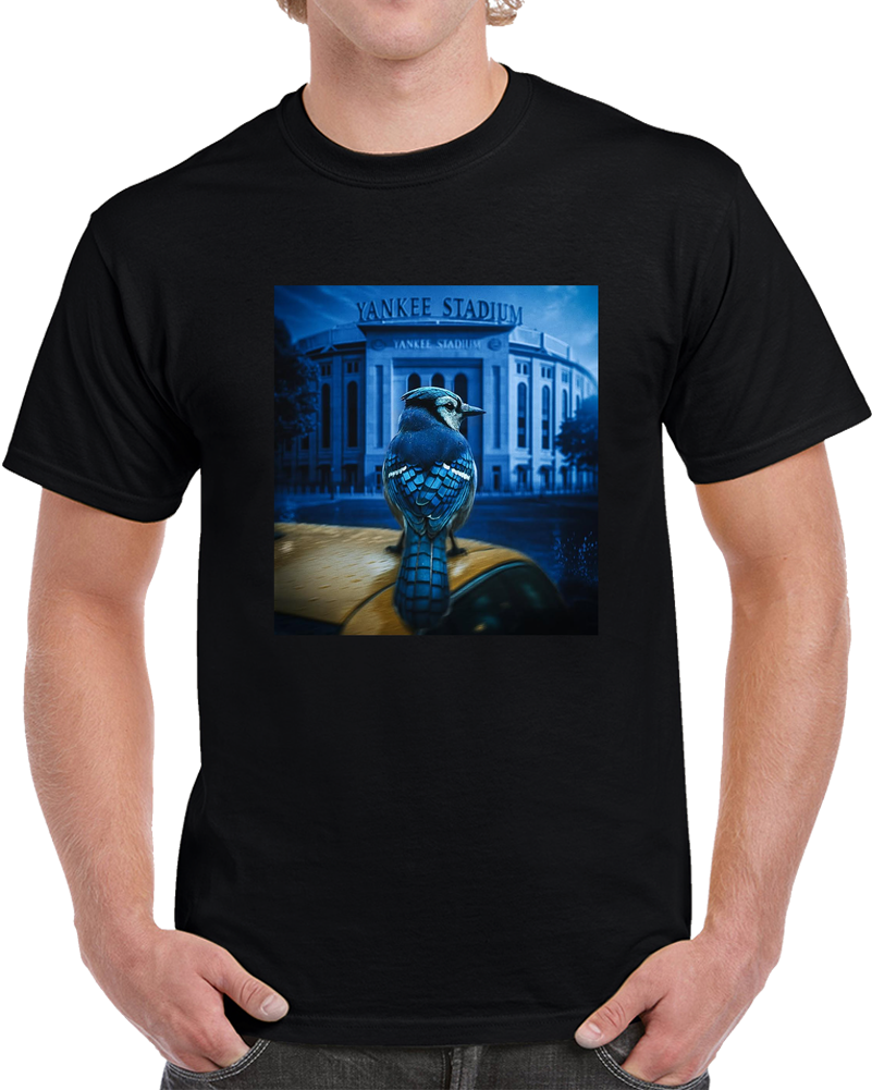 Blue Jay Sitting Outside Yankee Stadium Baseball Fan T Shirt Blue Jay Sitting Outside Yankee Stadium Baseball Fan T Shirt