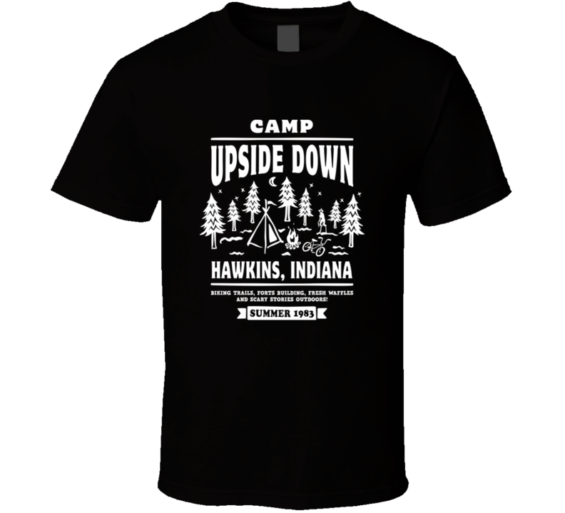 Camp Upside Down Stranger Things TV Show Eleven T Shirt Camp Upside Down Stranger Things TV Show Eleven T Shirt