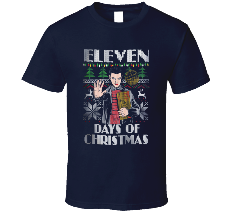 Eleven Days of Christmas Stranger Things Holiday T Shirt Eleven Days of Christmas Stranger Things Holiday T Shirt