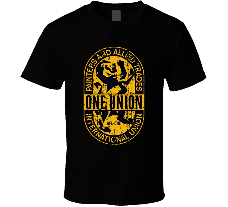 IUPAT US Trade Unions Trendy Worn Look T Shirt IUPAT US Trade Unions Trendy Worn Look T Shirt