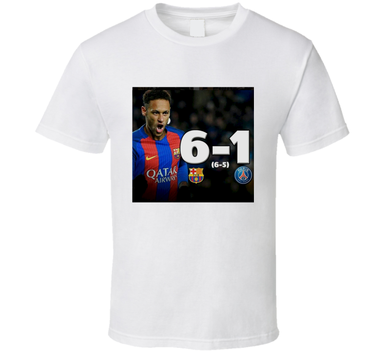 Barcelona Greatest Comeback Soccer Champions League 6-1 Fan T Shirt Barcelona Greatest Comeback Soccer Champions League 6-1 Fan T Shirt