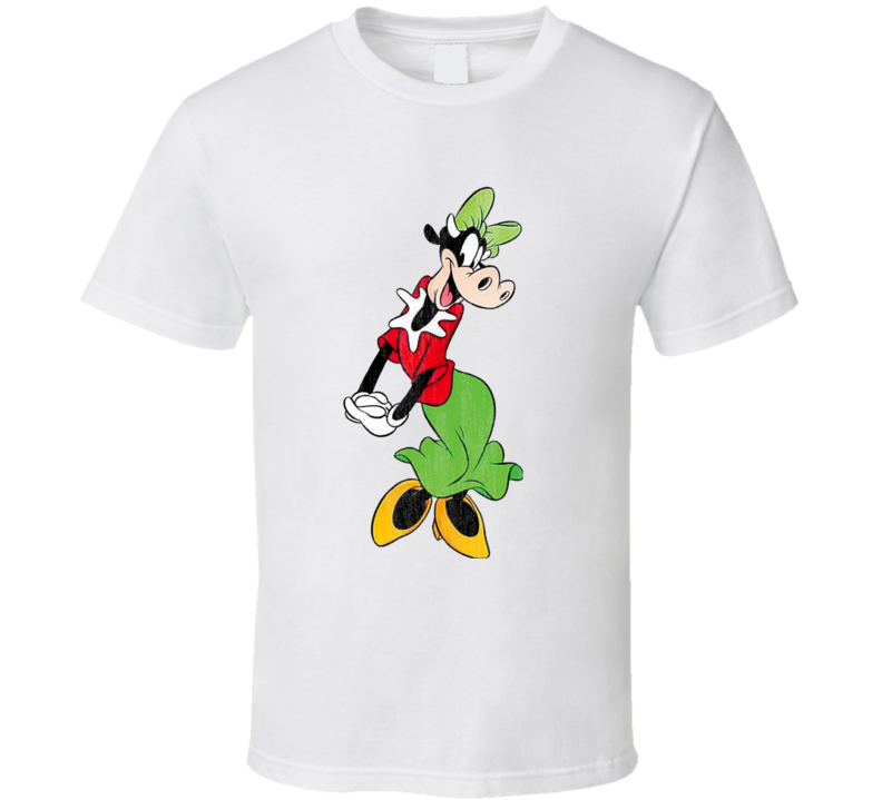 Clarabelle Cow Retro Cartoon Character Worn Look Gift T Shirt Clarabelle Cow Retro Cartoon Character Worn Look Gift T Shirt