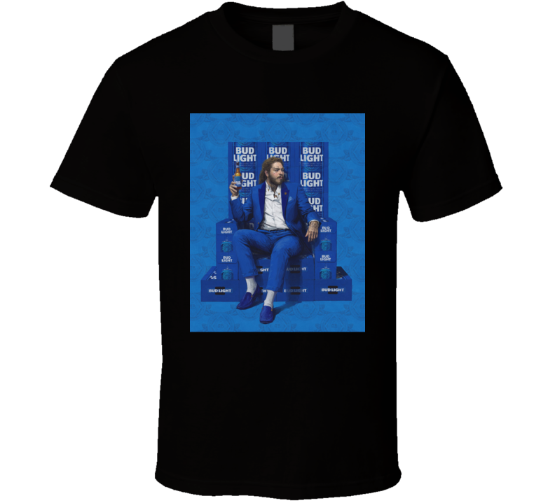 Post Malone For Bud Light Graphic T Shirt Best Fan Gift Post Malone For Bud Light Graphic T Shirt Best Fan Gift