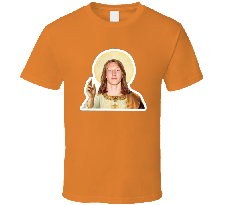 Trevor Lawrence Clemson Bust Football Touchdown Jesus T Shirt Trevor Lawrence Clemson Bust Football Touchdown Jesus T Shirt