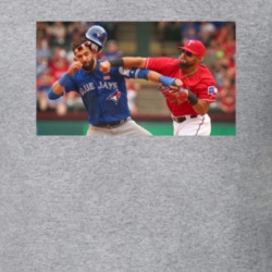 Toronto Baseball Versus Texas Rougned Odor Bautista Punch Texas Jose Bautista Punch Baseball Fan T Shirt 22314970