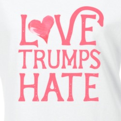 Love Trumps Hate Hillary Clinton Donald Trump Trendy Classic T Shirt 23478775