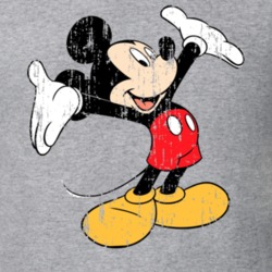 Mickey Mouse Best Retro Cartoon Character Aged Look Gift T Shirt 25224241