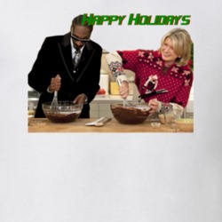 Snoop Dogg and Martha Stewart Cooking Show Happy Holidays Trendy Classic T Shirt 25379140