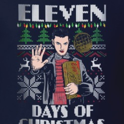 Eleven Days of Christmas Stranger Things Holiday T Shirt 25908838