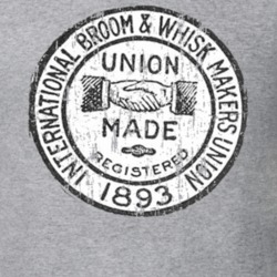 International Broom and Whisk Makers US Trade Unions Trendy Worn Look T Shirt 26073605