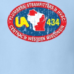UA Local 434 US Trade Unions Trendy Worn Look T Shirt 26073624