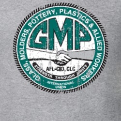 Glass Molders Pottery Plastics Allied Workers US Trade Unions Trendy Worn Look T Shirt 26073644