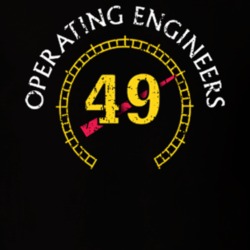IUOE Local 49 US Trade Unions Trendy Worn Look T Shirt 26073668