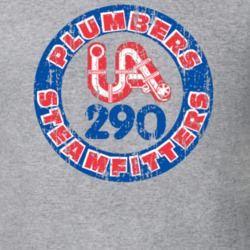 UA Local 290 US Trade Unions Trendy Worn Look T Shirt 26076289