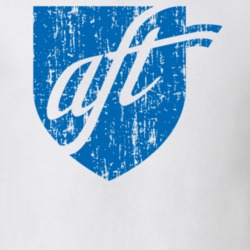 American Federation of Teachers US Trade Unions Trendy Worn Look T Shirt 26076338