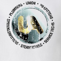 United Association Local Union 524 US Trade Unions Trendy Worn Look T Shirt 26076432