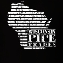 Wisconsin Pipe Trades US Trade Unions Trendy Worn Look T Shirt 26076471