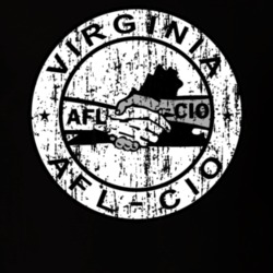 Virginia AFL-CIO US Trade Unions Trendy Worn Look T Shirt 26078172