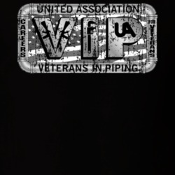 Veterans In Piping US Trade Unions Trendy Worn Look T Shirt 26078196