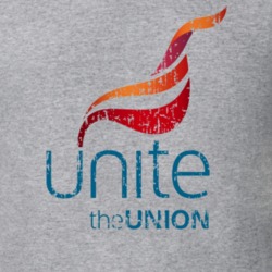 Unite The Union US Trade Unions Trendy Worn Look T Shirt 26078202