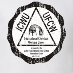 I.C.W. Union Council US Trade Unions Trendy Worn Look T Shirt 26078354