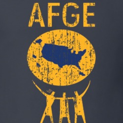 AFGE US Trade Unions Trendy Worn Look T Shirt 26078360