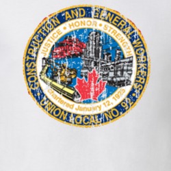Construction and General Workers US Trade Unions Trendy Worn Look T Shirt 26083251
