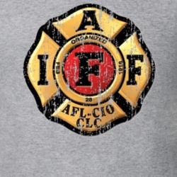International Association of Fire Fighters US Trade Unions Trendy Worn Look T Shirt 26109474
