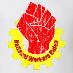 National Workers Union US Trade Unions Trendy Worn Look T Shirt 26114919