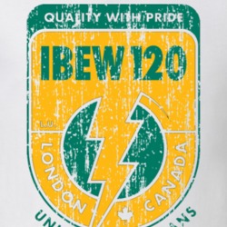 IBEW 120 US Trade Unions Trendy Worn Look T Shirt 26122895