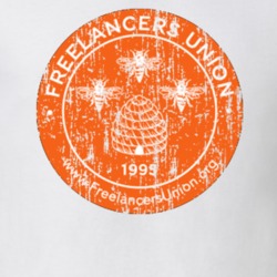Freelancers Union US Trade Unions Trendy Worn Look T Shirt 26122900