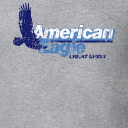 American Eagle Credit Union US Trade Unions Trendy Worn Look T Shirt 26122902