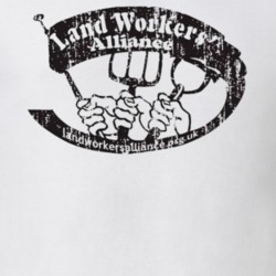 Landworkers Alliance US Trade Unions Trendy Worn Look T Shirt 26122967