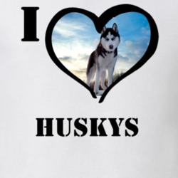 Siberian Husky I Heart Dog Animal Lover Cool T Shirt 26200622