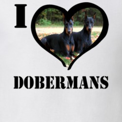 Doberman Pinscher I Heart Dog Animal Lover Cool T Shirt 26207114