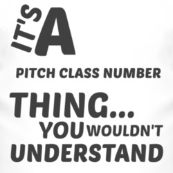 Pitch Class Number Thing You Wouldnt Understand Music T Shirt 2704298