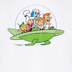 Jetsons Retro Cartoon Character Worn Look Gift T Shirt 28091827