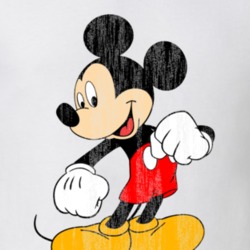 Mickey Mouse Retro Cartoon Character Worn Look Gift T Shirt 28092260