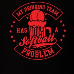 Drinking Team Has A Softball Problem Cool Baseball Fathers Day Grandpa Gift T Shirt 30569020