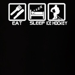 Eat Sleep Hockey Cool Hockey Fathers Day Grandpa Gift T Shirt 30579470