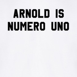 Arnold Is Numero Uno Pumping Iron Movie Replica T Shirt 31884442