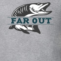Far Out Fly Fishing Logo Gift Fan T Shirt 32952187