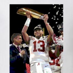 Alabama Crimson Tide National Champions Tua Tagovailoa Fan Football T Shirt 33187269