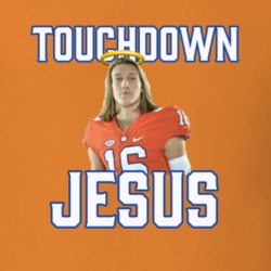 Trevor Lawrence Clemson Football Touchdown Jesus T Shirt 35295839