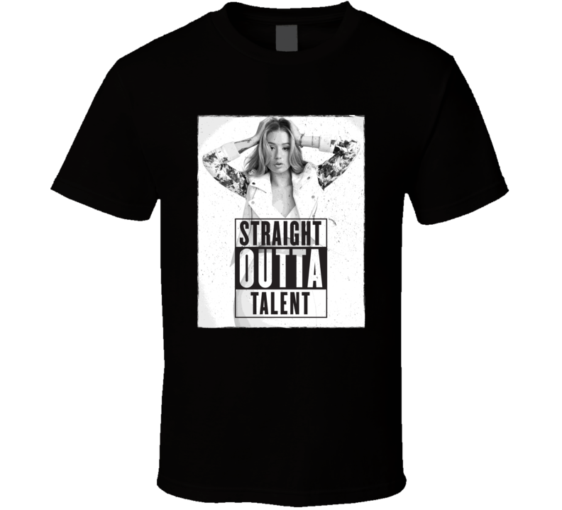 Straight Outta Talent Iggy Azalea Meme Worn Look Diss T Shirt Straight Outta Talent Iggy Azalea Meme Worn Look Diss T Shirt