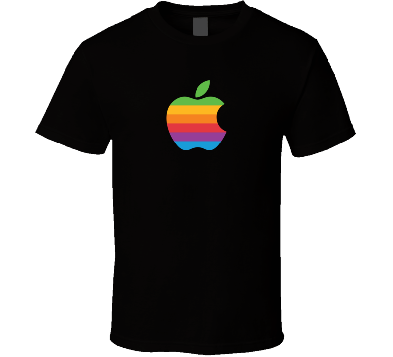 Apple Old Logo Geek T Shirt