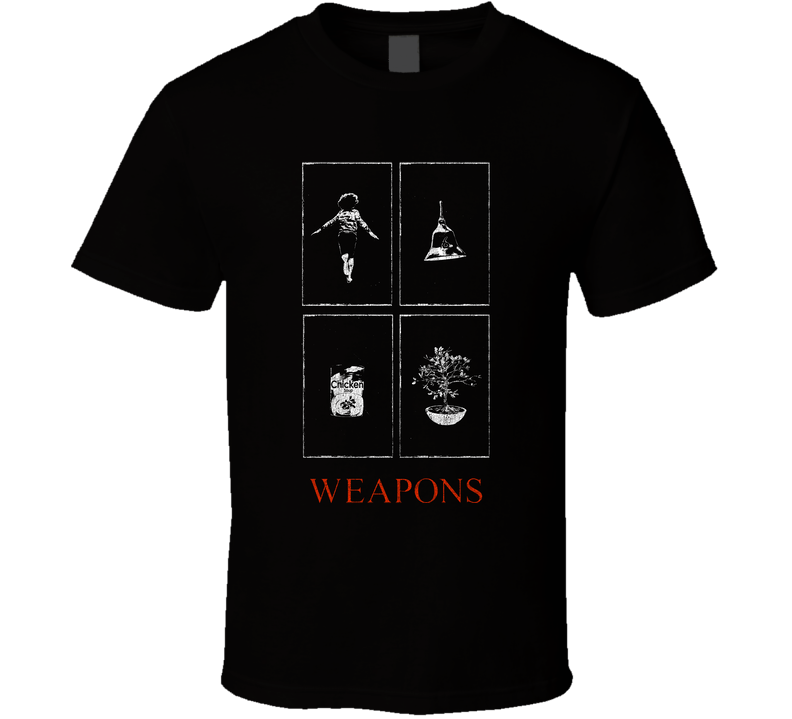 Weapons Horror Movie Fan Worn Look T Shirt Weapons Horror Movie Fan Worn Look T Shirt