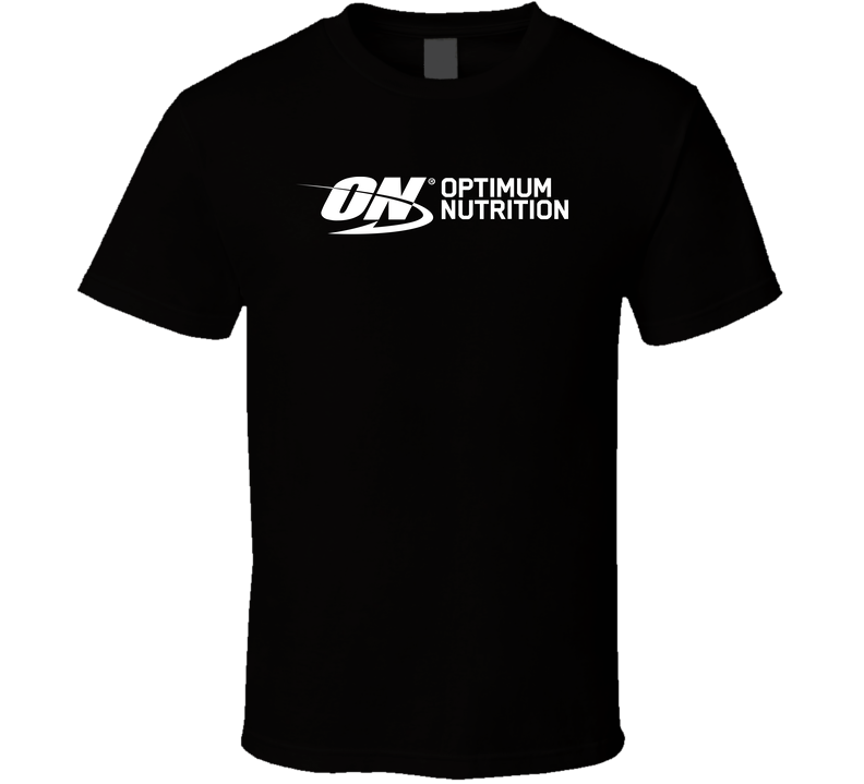 Optimum Nutrition Gym Rat Weightlifting Bodybuilding T Shirt