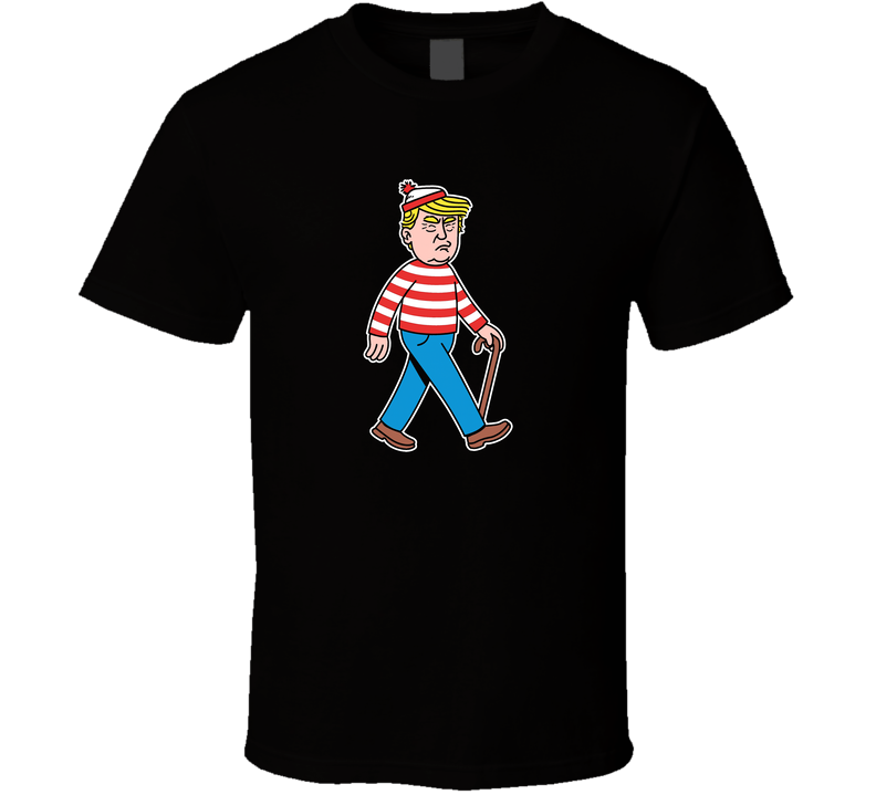 Where's Donald Trump Waldo Parody T Shirt Where's Donald Trump Waldo Parody T Shirt